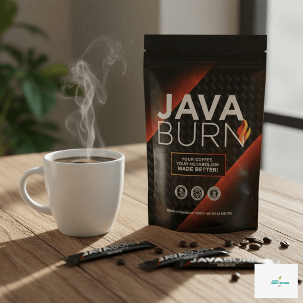 The official Java Burn supplement pouch being used for the morning coffee loophole 2026 ritual