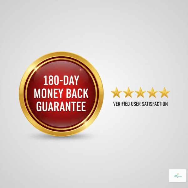 NerveCalm Scam Warning: Protected by an iron-clad 180-day money-back guarantee