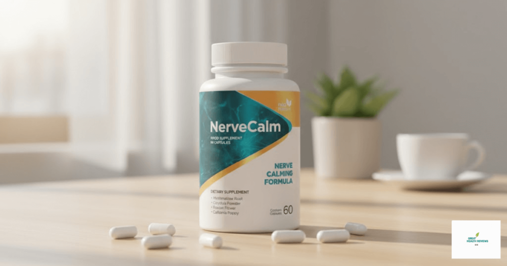 NerveCalm Review 2026: Official bottle of the nerve support formula for neuropathy relief.
