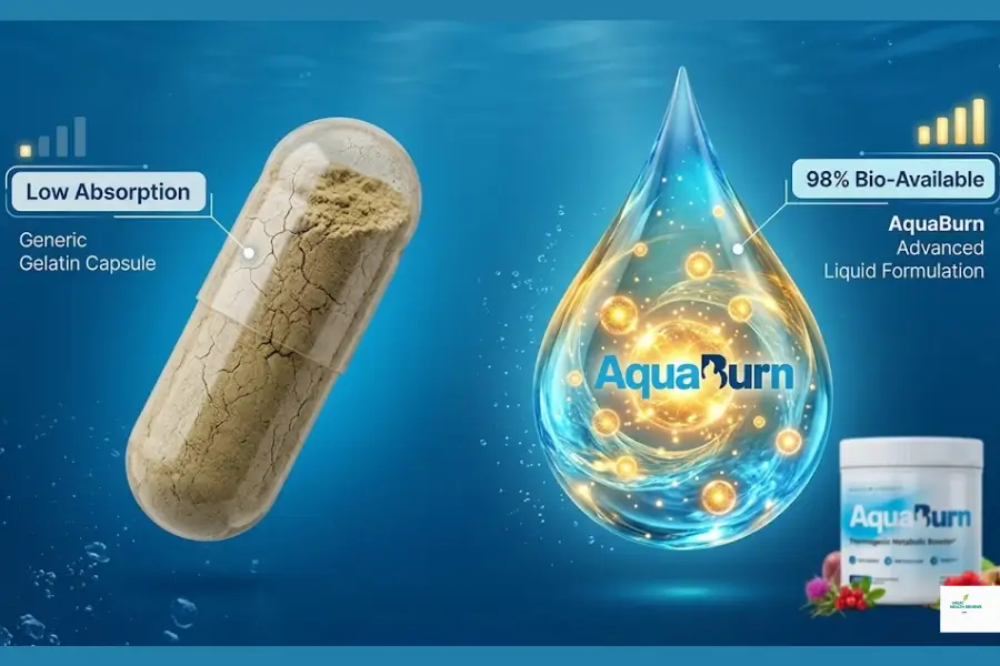 AquaBurn Review 2026 - Liquid Metabolism Booster - Bio-Availability vs Pills - Official Site