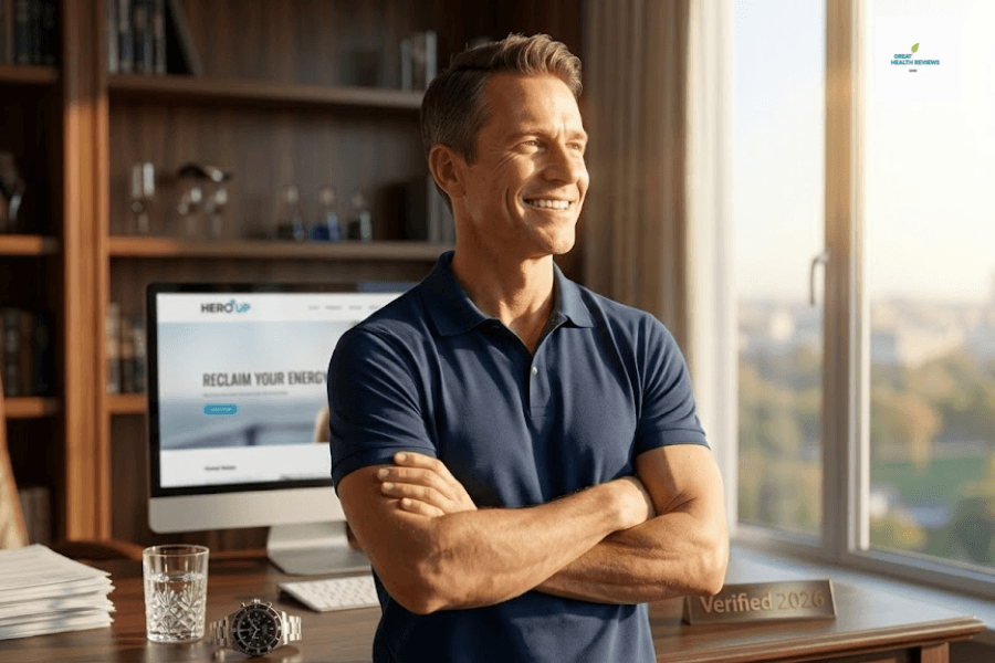 HeroUp Results 2026 - Morning Energy Booster - Men Over 40 Peak Performance and Confidence