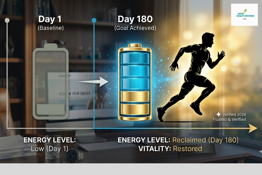 HeroUp Supplement 180-Day Results - Performance Transformation and Vascular Health Recovery Timeline