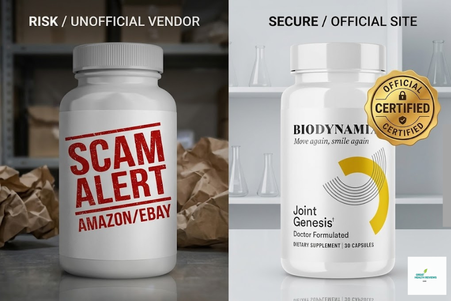 Joint Genesis Amazon Scam Alert 2026 - Fake Bottles vs Official Site - Secure Purchase Warning