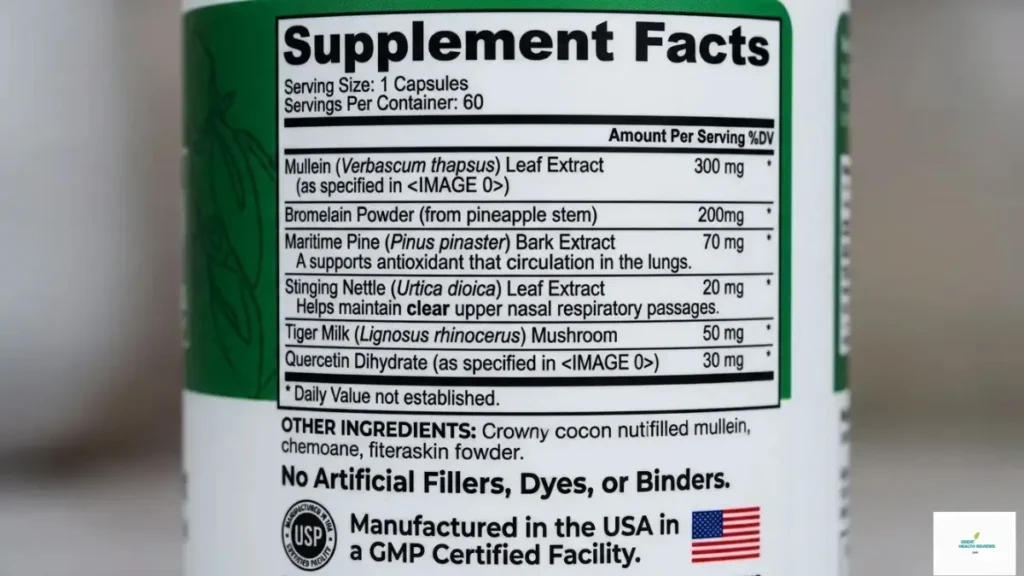 Pulmo Balance Official Label - FDA Registered Facility and GMP Certified 2026