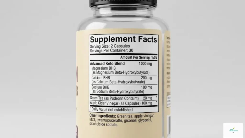 QuickBurn BHB Official Label - Pure Ingredients No Fillers 2026